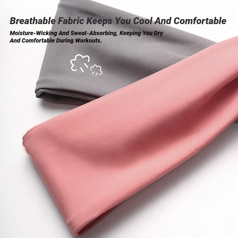 Sports Sweat-Absorbent Headband – Non-Slip Fitness Band for Men & Women