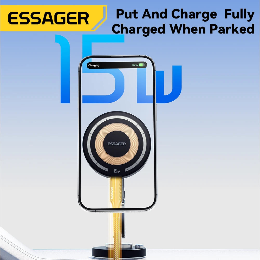 Magnetic Wireless Car Phone Holder 15W Fast Charger