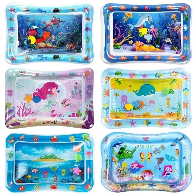Inflatable Baby Water Play Mat – Tummy Time & Early Learning Toy