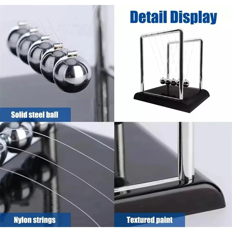Newton’s Cradle Balance Steel Ball – Gravity Pendulum Desk Toy & Office Decoration